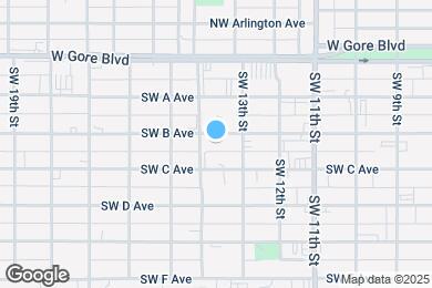 Map image of the property - 1308 SW B Ave