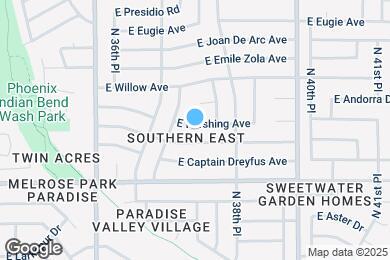 Map image of the property - 3755 E Pershing Ave