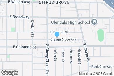 Map image of the property - 1233 Orange Grove Ave