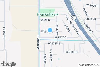 Map image of the property - 2899 W 2125 S