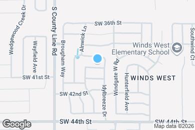 Map image of the property - 8709 SW 39th St