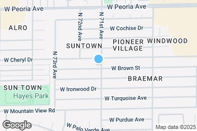 Map image of the property - 7102 W Brown St
