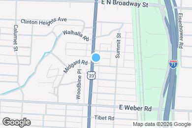 Map image of the property - 3108 Indianola Ave