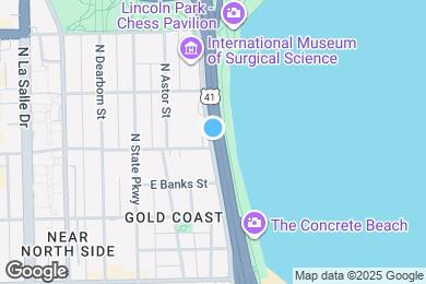 Map image of the property - 1407 N Lake Shore Dr