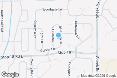 Map image of the property - 1470 Bluestem Dr