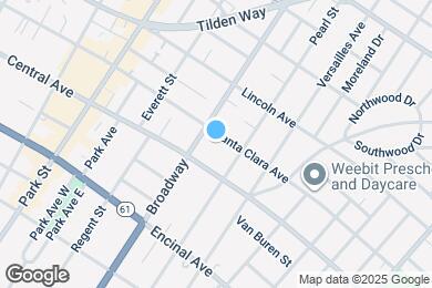 Map image of the property - 2612 Santa Clara Ave
