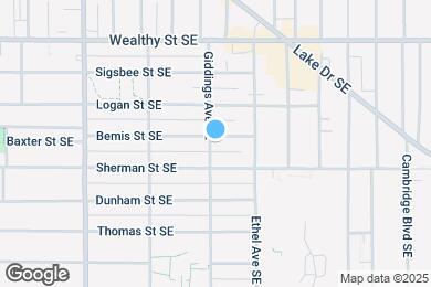 Map image of the property - 1400 Bemis St SE
