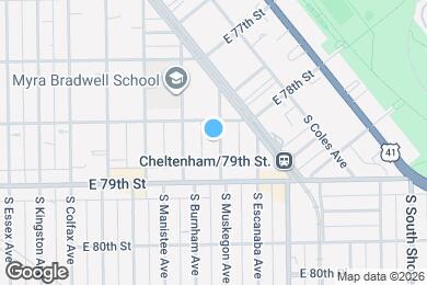 Map image of the property - 7820 S Muskegon Ave