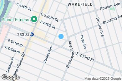 Map image of the property - EAST 234 STREET