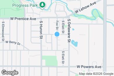 Map image of the property - 5423 S Fox St