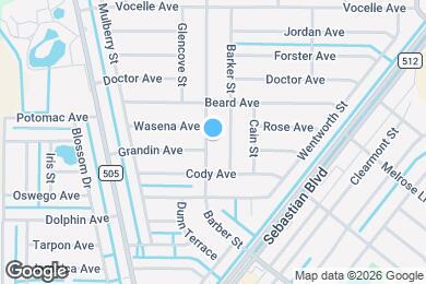 Map image of the property - 821 Barber St
