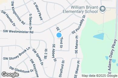 Map image of the property - 1605 SE Stratford St
