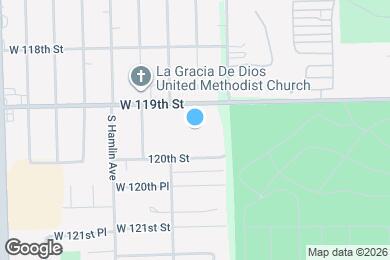 Map image of the property - 11925 S Lawndale Ave