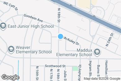 Map image of the property - 741 N 18th St