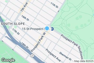 Map image of the property - Prospect Park West