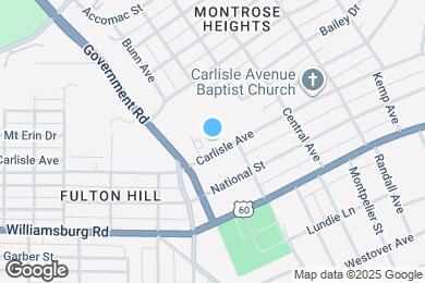 Map image of the property - 1706 Carlisle Ave