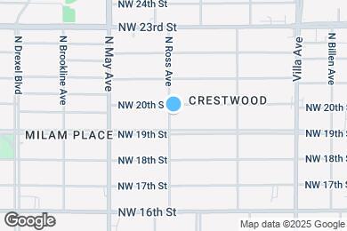 Map image of the property - 2012 N Ross Ave