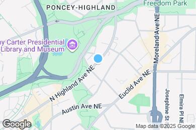 Map image of the property - 425 N Highland Ave NE