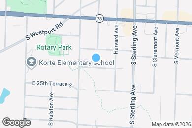 Map image of the property - 10826 E Ayers Ave