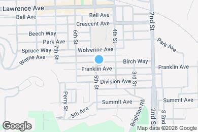 Map image of the property - 422 Franklin Ave