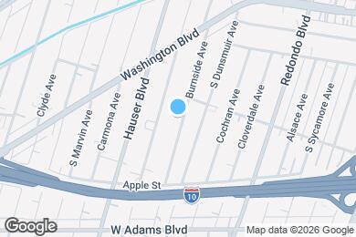 Map image of the property - 2229 S Burnside Ave