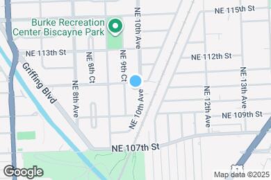 Map image of the property - 11020 NE 10th Ave