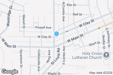 Map image of the property - 726 W Clay St