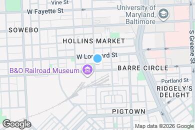 Map image of the property - 127 S Poppleton St
