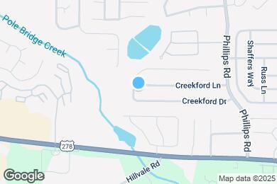 Map image of the property - 6168 Creekford Dr