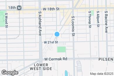 Map image of the property - 2007 S Blue Island Ave