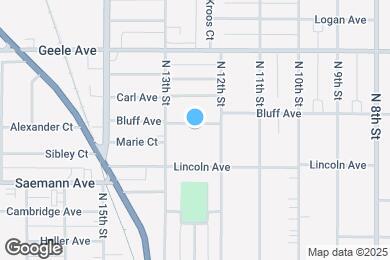 Map image of the property - 1227 Bluff Ave
