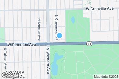 Map image of the property - 6015 N Claremont Ave