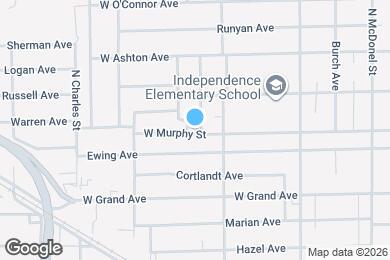 Map image of the property - 1101 Belvidere Ave