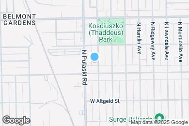 Map image of the property - 2618 N Harding Ave