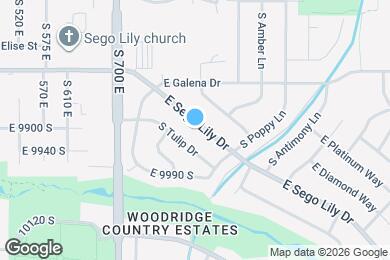 Map image of the property - 9902 E Sego Lily Dr