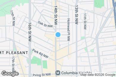 Map image of the property - 3435 14th St NW