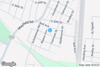 Map image of the property - 1107 Markham Ave