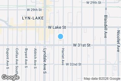 Map image of the property - 3036 Harriet Ave