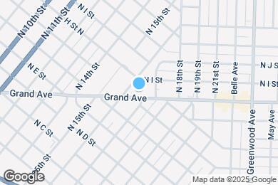 Map image of the property - 1619 Grand Ave