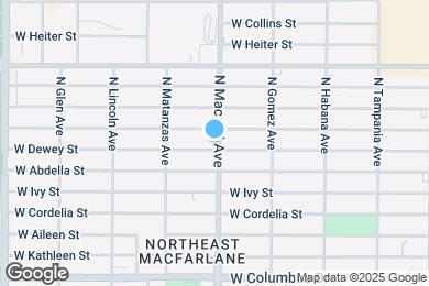 Map image of the property - 3101 W Dewey St