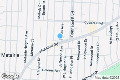 Map image of the property - 1919 Metairie Ave