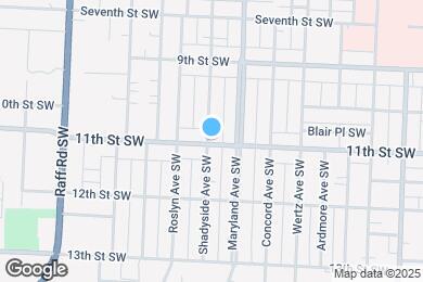 Map image of the property - 3125 11th St SW