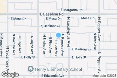 Map image of the property - 1037 N Primrose Ave