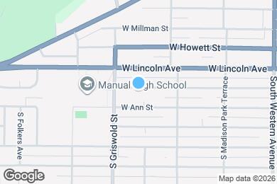 Map image of the property - 2408 W Wiswall St