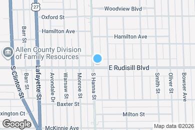 Map image of the property - 705 E Rudisill Blvd