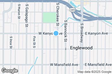 Map image of the property - 3717 S Cherokee St