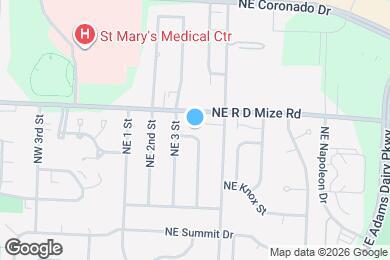 Map image of the property - 309 NE Sunnybrook Dr