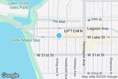 Map image of the property - 1523 W Lake St