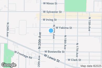 Map image of the property - 1907 W Shoshone St