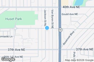 Map image of the property - 3849 Jackson St NE